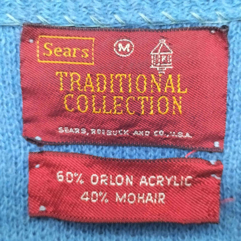 シアーズ Sears 60-70s TRADITIONAL COLLECTION モヘア混カーディガン メンズ M
