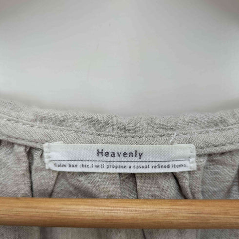 heavenly リネン 丸襟 L/S ブラウス レディース