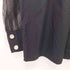 ザラ ZARA コントラストオーガンザ シャツ レディース XS