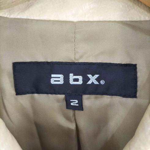 エービーエックス abx ピッグレザー コーティング ハーフコート メンズ JPN:2