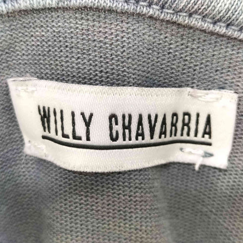 ウィリーチャバリア WILLY CHAVARRIA オーバーサイズエイジングクルーネックTシャツ メンズ