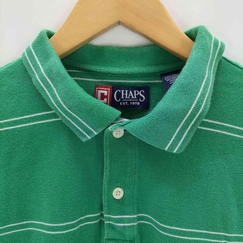 チャップス CHAPS 90s ベトナム製 ワンポイント刺繍ポロシャツ メンズ import:M