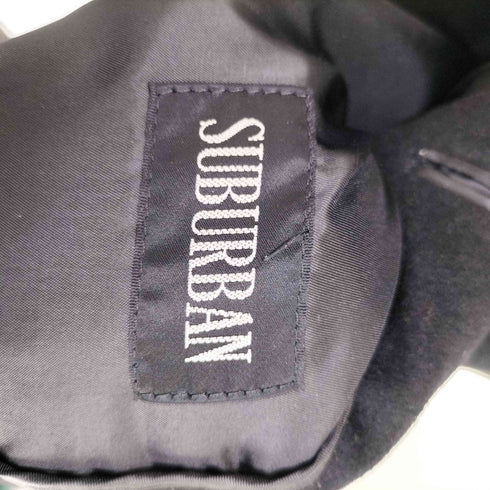 SUBURBAN 比翼ボタン ステンカラーコート メンズ import:M