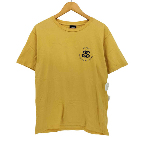 ステューシー Stussy 刺繍 SSリンク ロゴ クルーネック S/S Tシャツ メンズ import:M