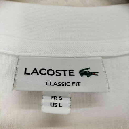 ラコステ LACOSTE ワニ刺繍 鹿の子地Tシャツ メンズ import:L