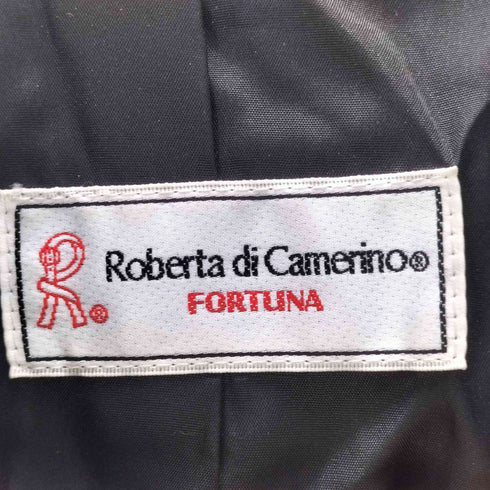 ロベルタディカメリーノ Roberta di Camerino レザーパイピング ピーコート レディース
