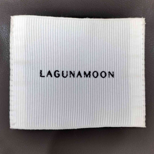 ラグナムーン LAGUNAMOON カラーパイピングフェイクレザージャケット レディース FREE