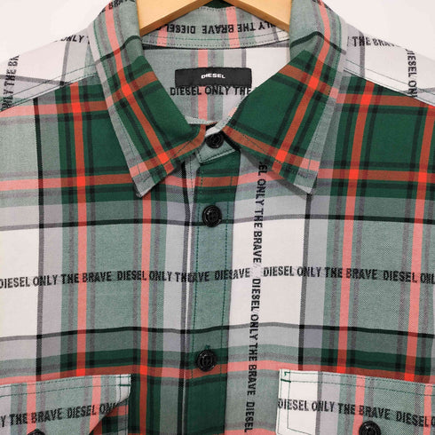 ディーゼル DIESEL 20SS MILLER-A チェック ONLY THE BRAVE チェックシャツ メンズ import:XL