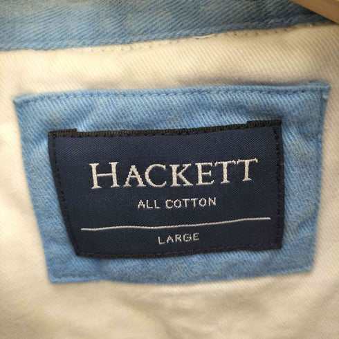 ハケットロンドン hackett london バイカラー 切替 S/S プルオーバー シャツ メンズ import:L