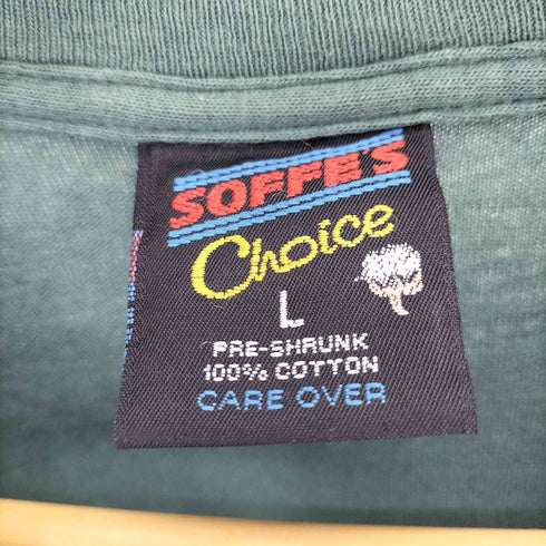90S USA製 SO FFES CHOICE ボディ SANTA MONICA トカゲ プリント S/S Tシャツ メンズ import:L