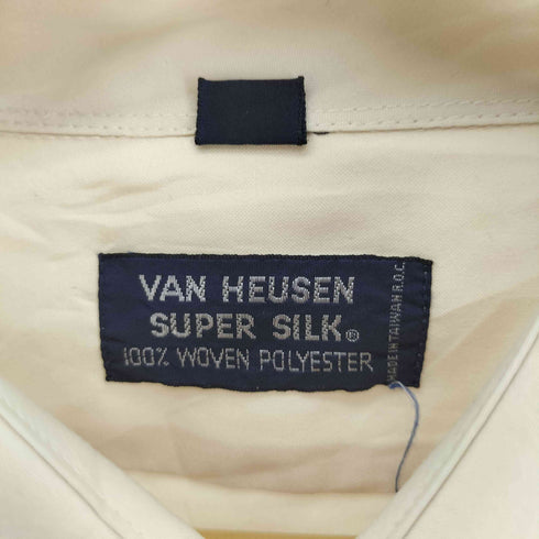 ヴァンヒューゼン VAN HEUSEN 80-90S SUPER SILK 襟芯 レギュラーカラー シャツ メンズ 16 1/2