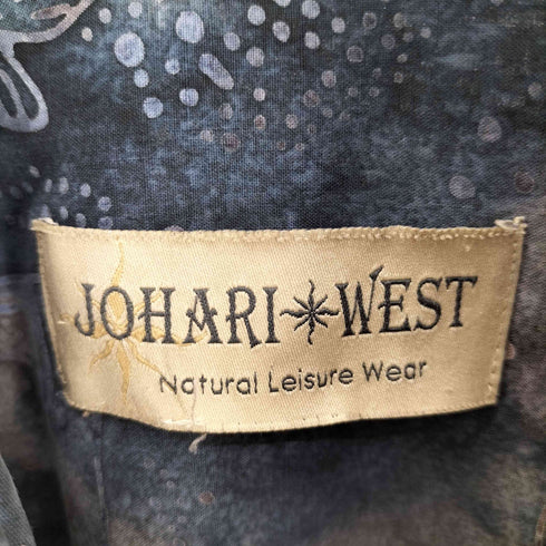 Johari West 魚 総柄 S/S シャツ メンズ