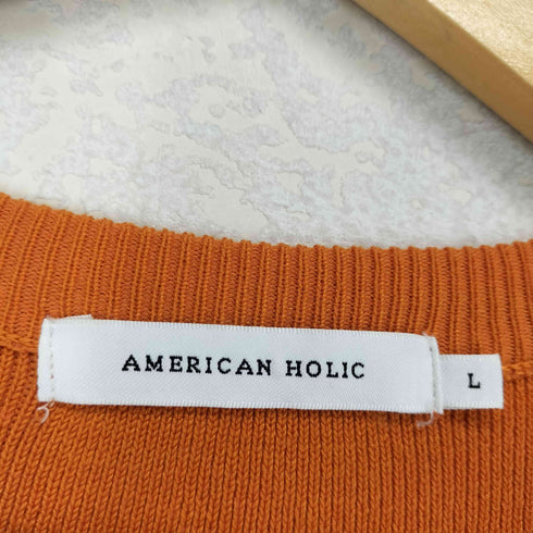 アメリカンホリック AMERICAN HOLIC 袖フリル半袖ニット レディース JPN:L