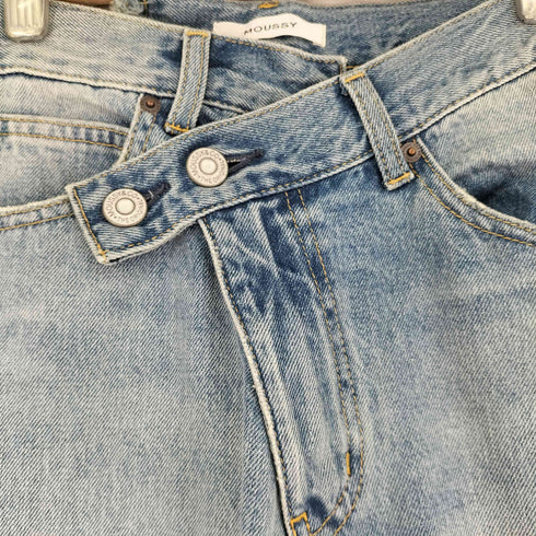 マウジー moussy 24SS CROSS WAIST WIDE STRAIGHT レディース JPN:1
