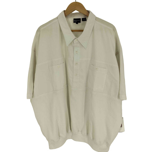 Falcon Bay ポリコットン 異素材 切替 S/S プルオーバー シャツ ビッグサイズ メンズ 3X