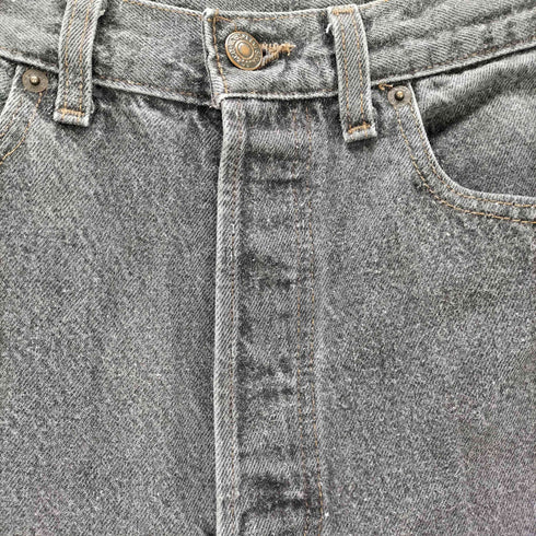 リーバイス Levis 90s 先染 USA製 501 デニムパンツ ブラックデニム メンズ 33/32