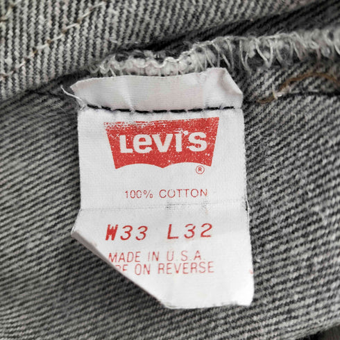 リーバイス Levis 90s 先染 USA製 501 デニムパンツ ブラックデニム メンズ 33/32