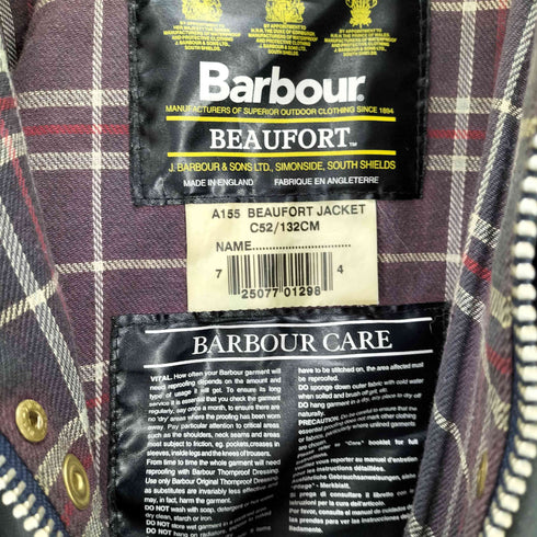 バブアー Barbour 3ワラント BEAUFORT ビューフォート オイルドジャケット メンズ