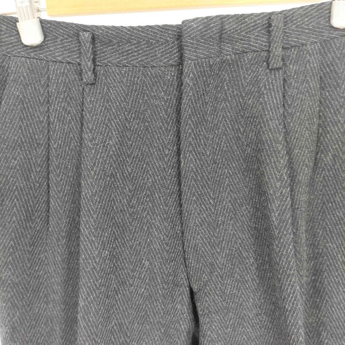JAPAN VINTAGE ジャパンヴィンテージ ラムウール ヘリンボーン 2タック スラックス パンツ メンズ