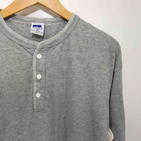 ラッセルアスレチック RUSSELL ATHLETIC 別注 ヘンリーネックロングTシャツ メンズ JPN:M