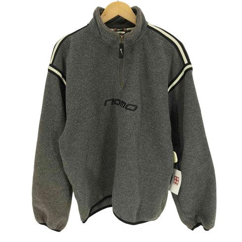 ナイキ NIKE 90S 銀タグ NOMO センターロゴ ハーフジップ プルオーバー フリースジャケット メンズ import:L