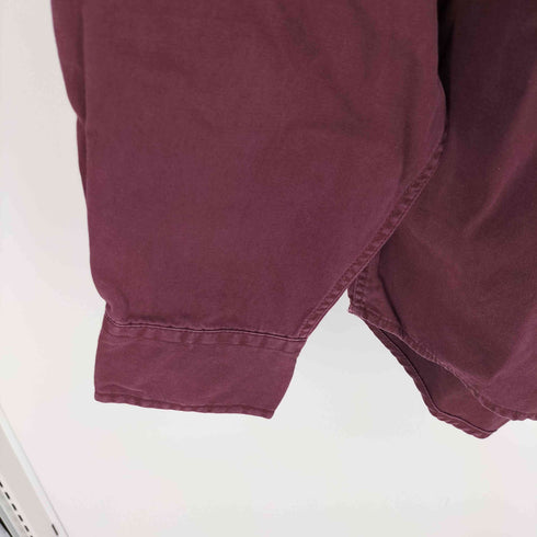 ギャップ Gap 90-00S 紺タグ ボタンダウン L/S シャツ バーガンディー メンズ import:S