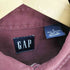ギャップ Gap 90-00S 紺タグ ボタンダウン L/S シャツ バーガンディー メンズ import:S