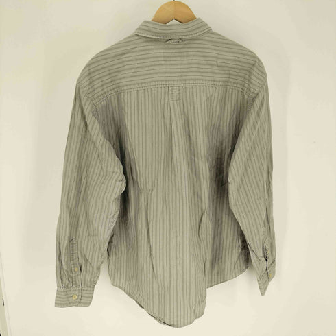 エディーバウアー Eddie Bauer 00S 緑タグ ストライプ B.D シャツ メンズ import:XL
