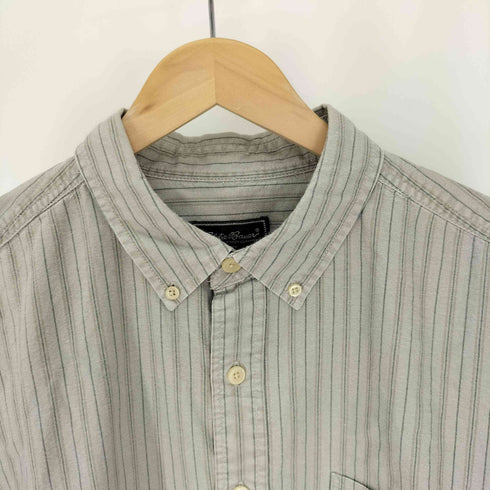 エディーバウアー Eddie Bauer 00S 緑タグ ストライプ B.D シャツ メンズ import:XL