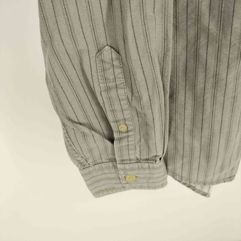 エディーバウアー Eddie Bauer 00S 緑タグ ストライプ B.D シャツ メンズ import:XL