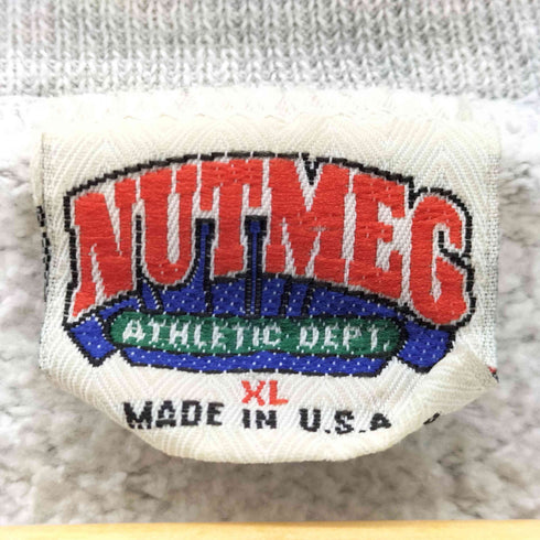 ナツメグ NUTMEG 90s USA製 ボックスシルエット クルーネックスウェット メンズ JPN:XL
