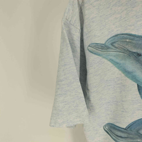 90S Extinction is Forever イルカ 大判 プリント Tシャツ シングルステッチ メンズ