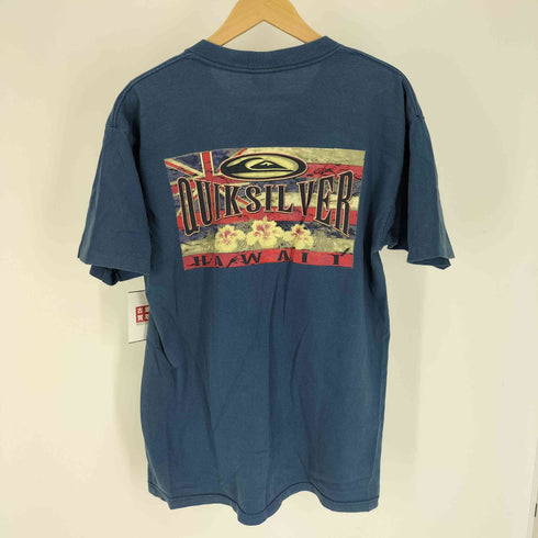 クイックシルバー Quiksilver 90S USA製 ハワイアン 両面プリント S/S Tシャツ シングルステッチ メンズ import:L