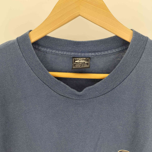 クイックシルバー Quiksilver 90S USA製 ハワイアン 両面プリント S/S Tシャツ シングルステッチ メンズ import:L