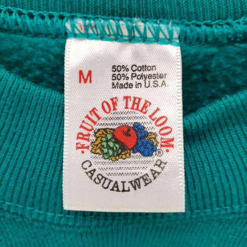 フルーツオブザルーム FRUIT OF THE LOOM 80s-90s USA製 プリントラグランスウェット メンズ JPN:M