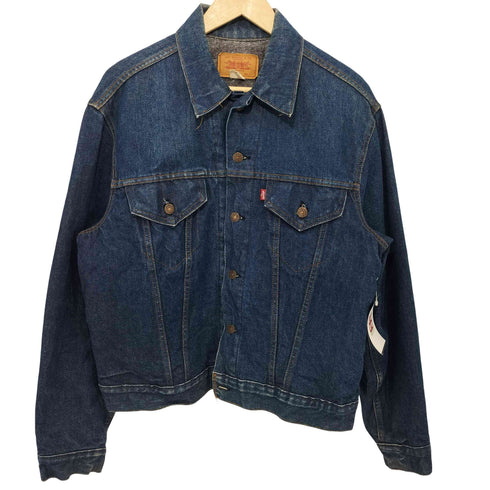 リーバイス Levis 70-80s USA製 ケアタグ有 ボタン裏52刻印 70505-0317 4th 裏地ブランケットデニムトラッカージャケット メンズ 44