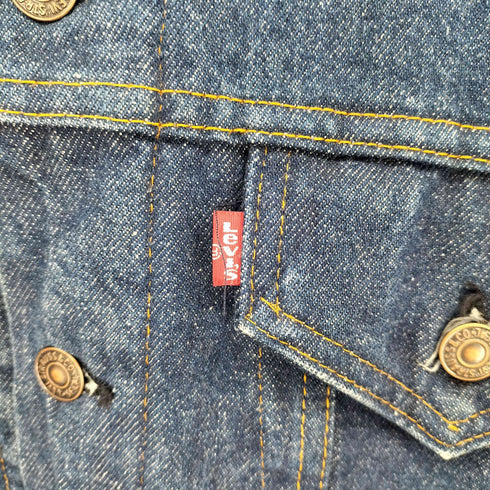 リーバイス Levis 70-80s USA製 ケアタグ有 ボタン裏52刻印 70505-0317 4th 裏地ブランケットデニムトラッカージャケット メンズ 44