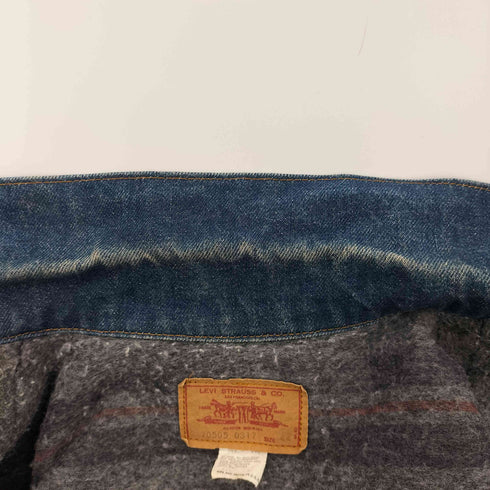 リーバイス Levis 70-80s USA製 ケアタグ有 ボタン裏52刻印 70505-0317 4th 裏地ブランケットデニムトラッカージャケット メンズ 44