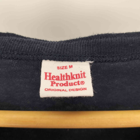 ヘルスニット Healthknit ネコ目ボタン ヘンリーネック S/S Tシャツ メンズ import:M