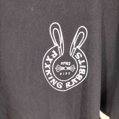 ファッキンラビッツ #FR2 LOGO WITHIN Face OUTLINE ロングTシャツ メンズ JPN:L