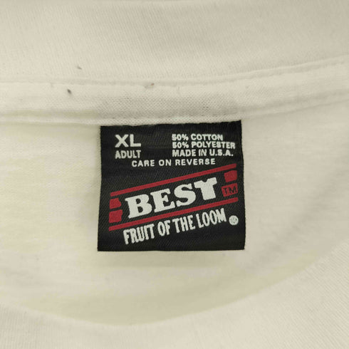 90S USA製 FRUIT OF THE LOOM BEST ボディ CHESTER FAMILY YMCA カレッジプリント S/S Tシャツ シングルステッチ メンズ import:XL