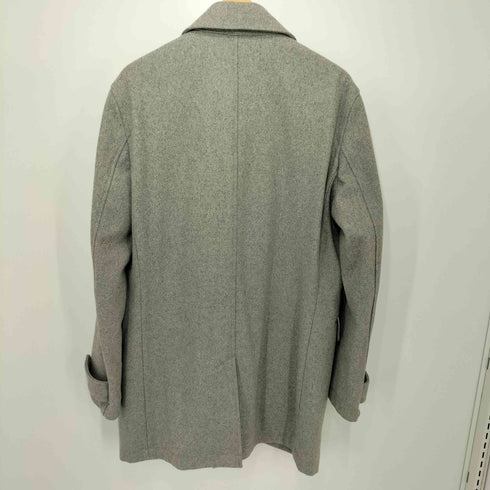 ドゥニーム Denime 比翼ボタン ウールロングコート メンズ L