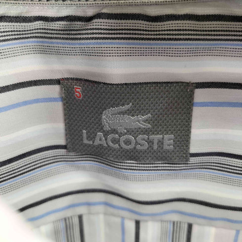 ラコステ LACOSTE ストライプレギュラーカラーシャツ メンズ 5