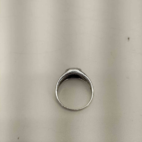 アヴァランチゴールドアンドジュエリー AVALANCHE GOLD&JEWELRY 925刻印 デザイン入り スワロフスキーリング メンズ 19号