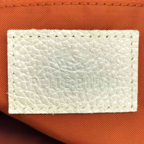 ペレボルサ PELLE BORSA 2WAY ロゴパッチ ストライプ ショルダー バッグ レディース