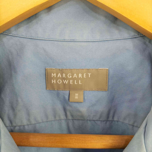 マーガレットハウエル MARGARET HOWELL 比翼 オープンカラーシャツ レディース JPN:2