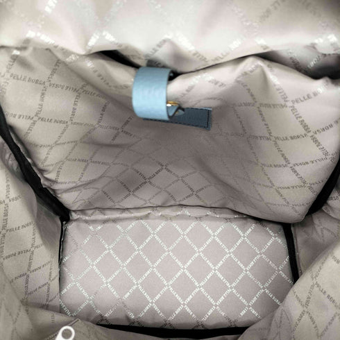 ペレボルサ PELLE BORSA ナイロン 本革 レネットコンビ リュック バックパック レディース