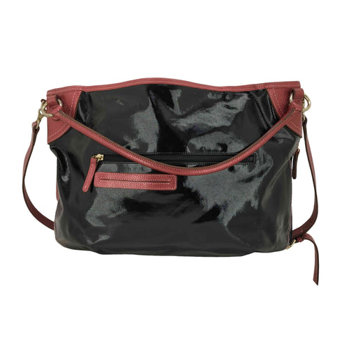 ペレボルサ PELLE BORSA 2WAY エナメル ショルダー バッグ レディース