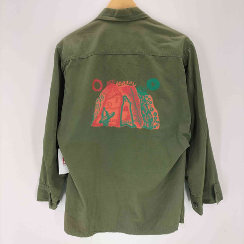 ユーエスアーミー U.S. ARMY ace general store リメイク ジャングルファティーグジャケット リップストップ ポプリン メンズ small-short
