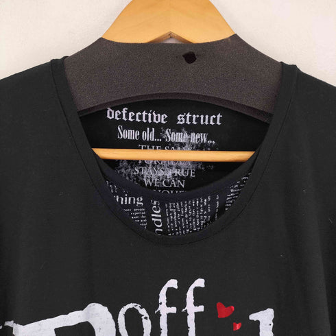 defective struct プリントレイヤードカットソー メンズ LL